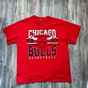 Chicago Bulls Red Graphic T-Shirt